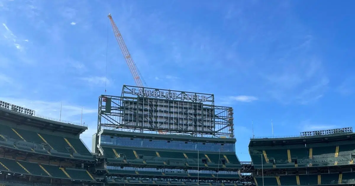 Lambeau Field South Scoreboard