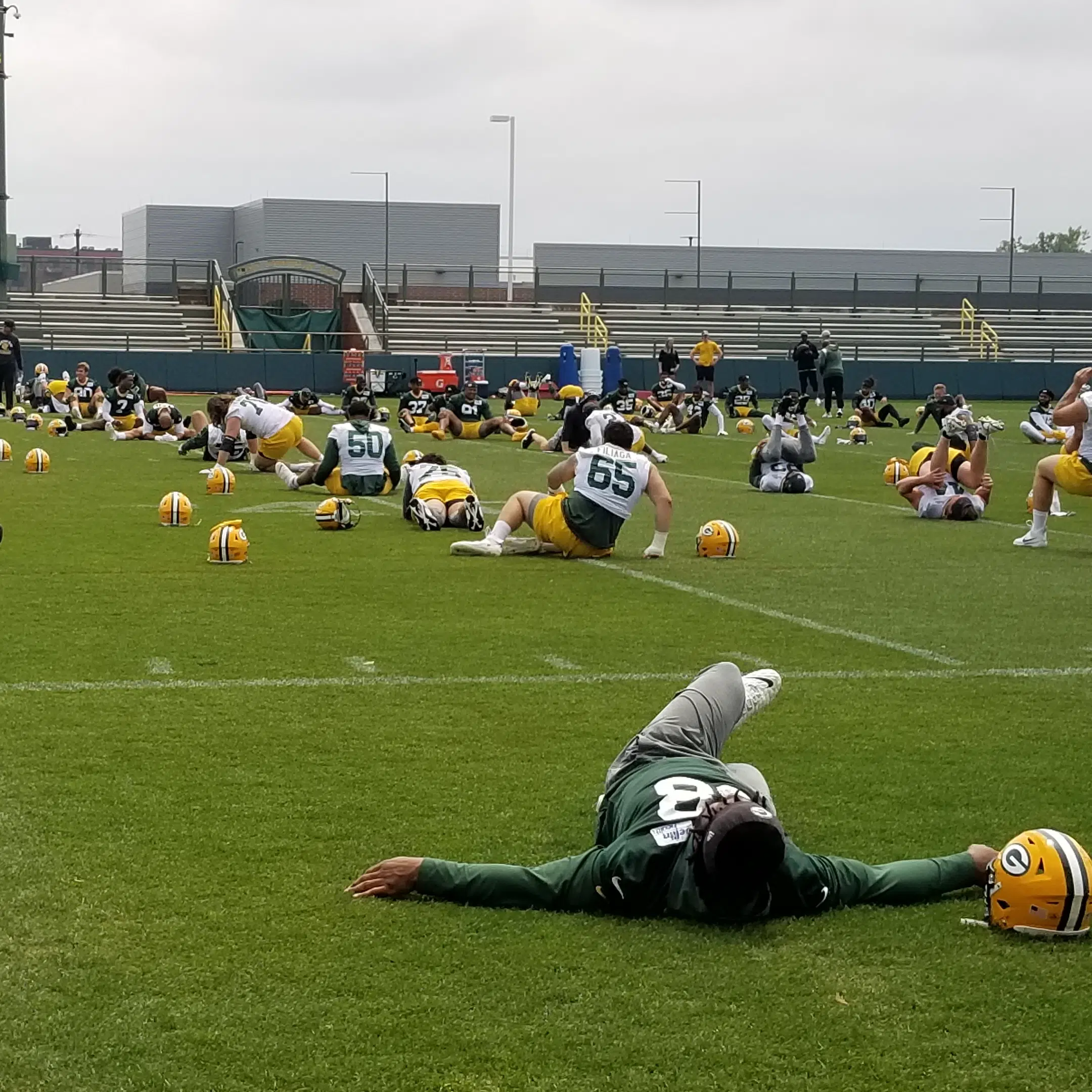 Packers hold sixth practice at Ray Nitschke Field