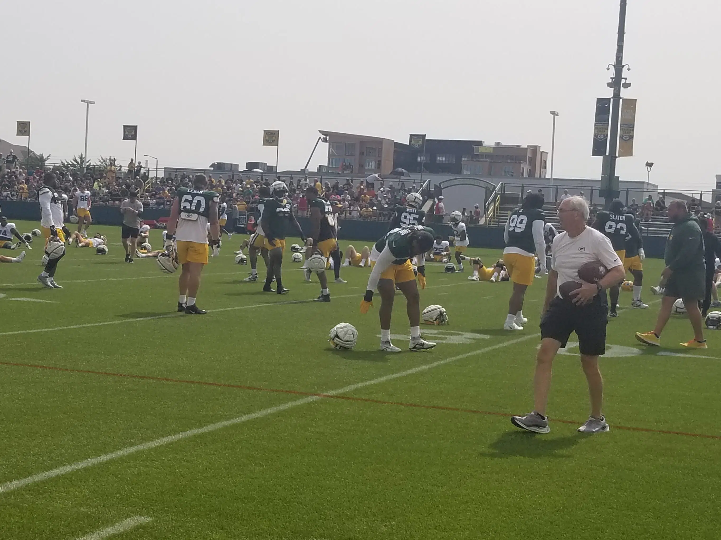 Photos from Green Bay Packers OTA workouts at Ray Nitschke Field