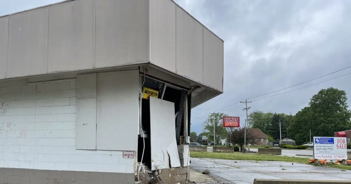 Vehicle Strikes Empty Building at SW Corner of Griffin and Main; Driver ...