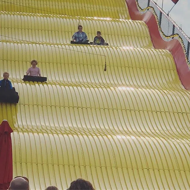 ** VIRAL VIDEO **  Giant Slide Fun or Death Trap in Detroit?