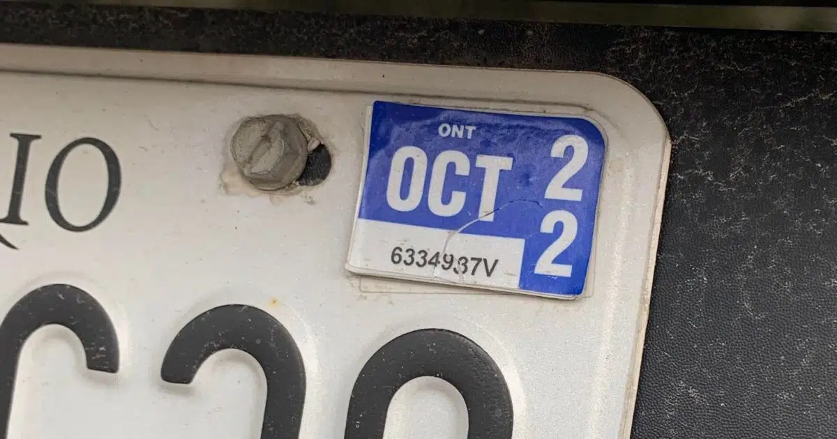 Ontario Motorists Must Renew License Plates Country 105