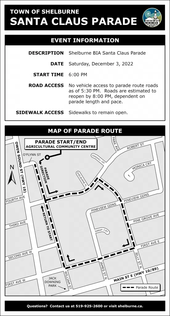 Road Closures for Santa Parade Country 105