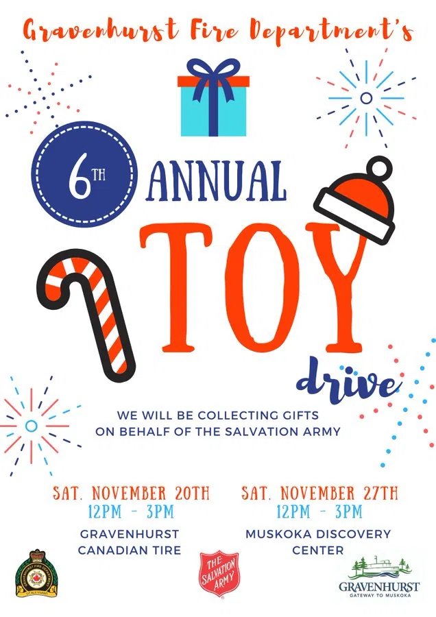 Gravenhurst Firefighters Launch Annual Toy Drive