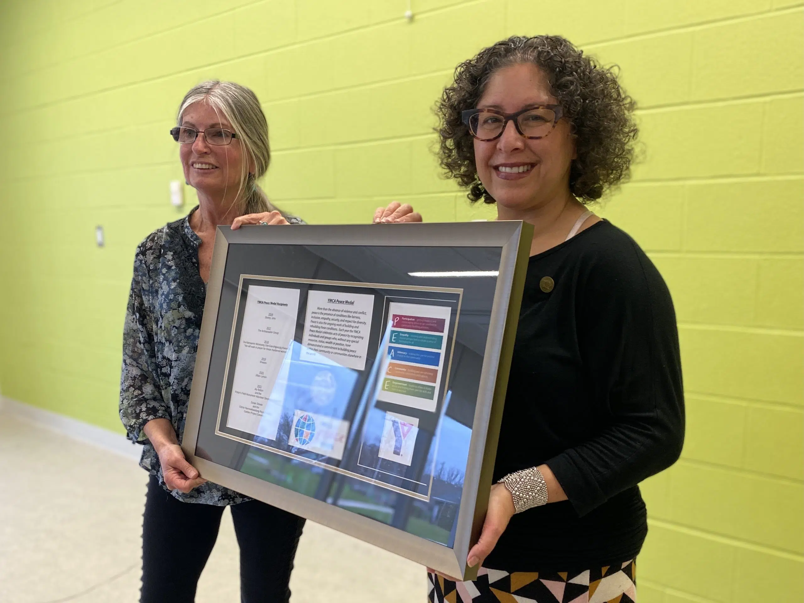 YMCA Peace Medallion Recognizes Reconciliation Garden And the Potter’s Field