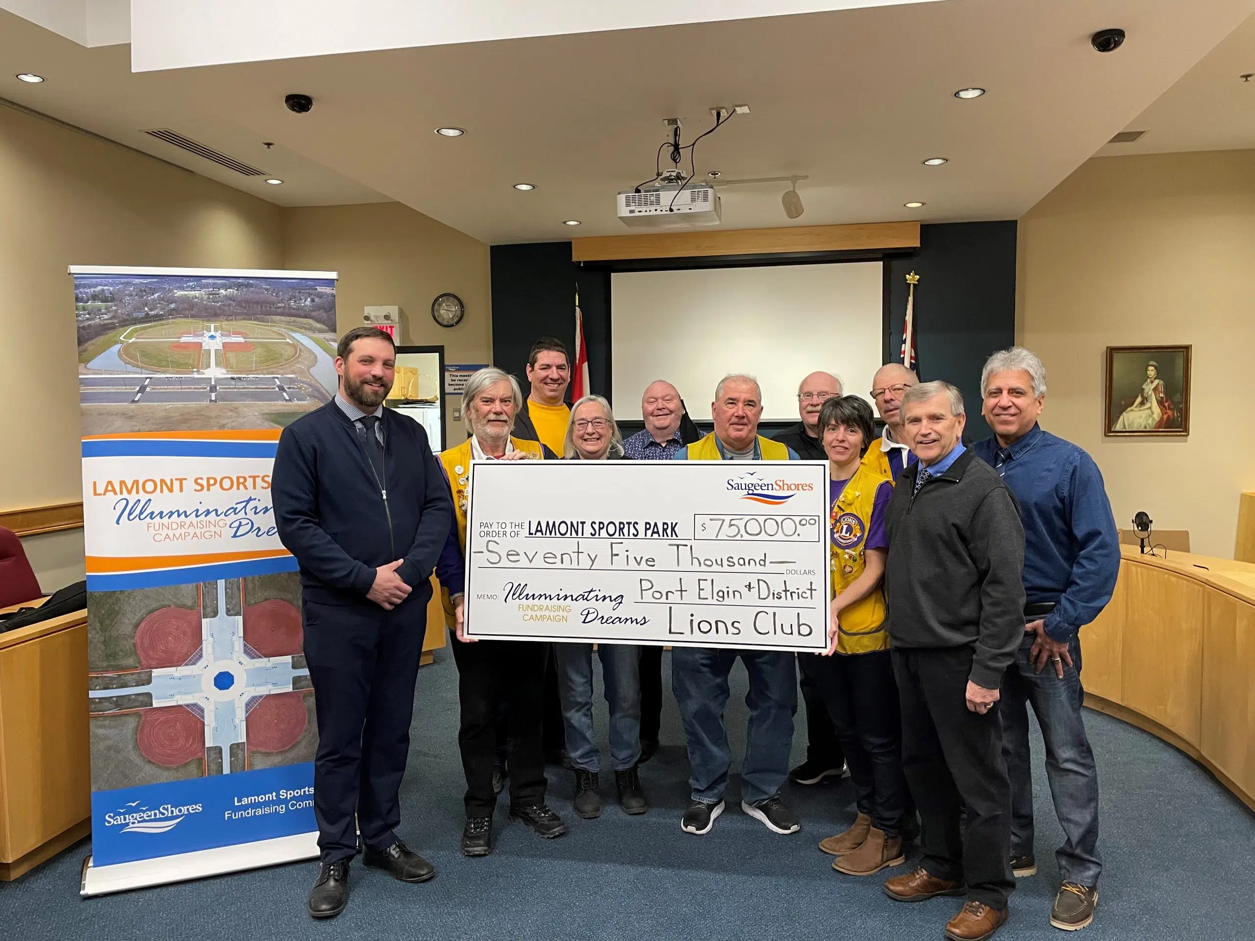 Port Elgin Lions Club Contributes $75K To Lamont Sports Park Fundraising Effort