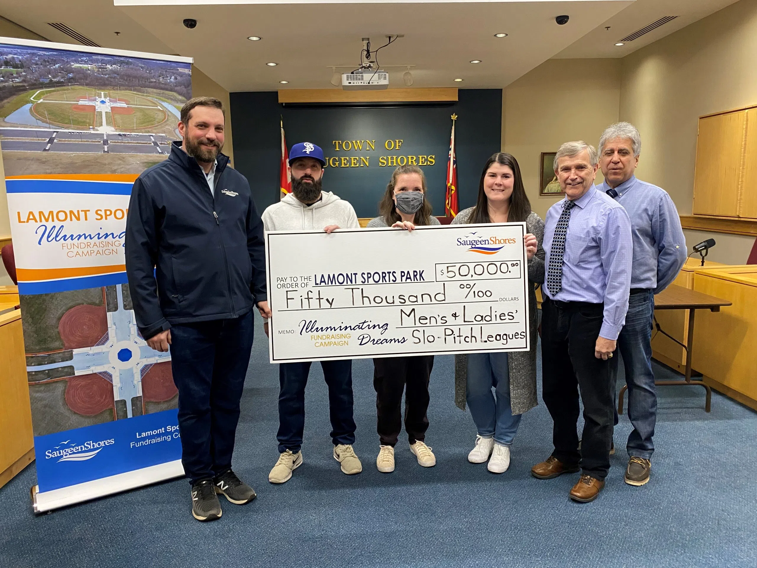 Slo-Pitch Leagues Donate $50,000 To Port Elgin Lamont Sports Park