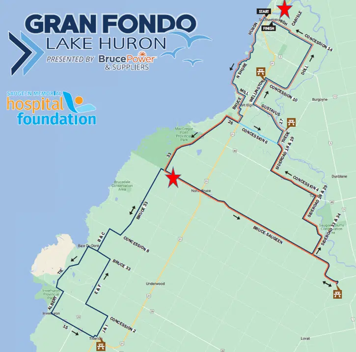 Hundreds Of Cyclists In Saugeen Shores For Gran Fondo Lake Huron This Weekend