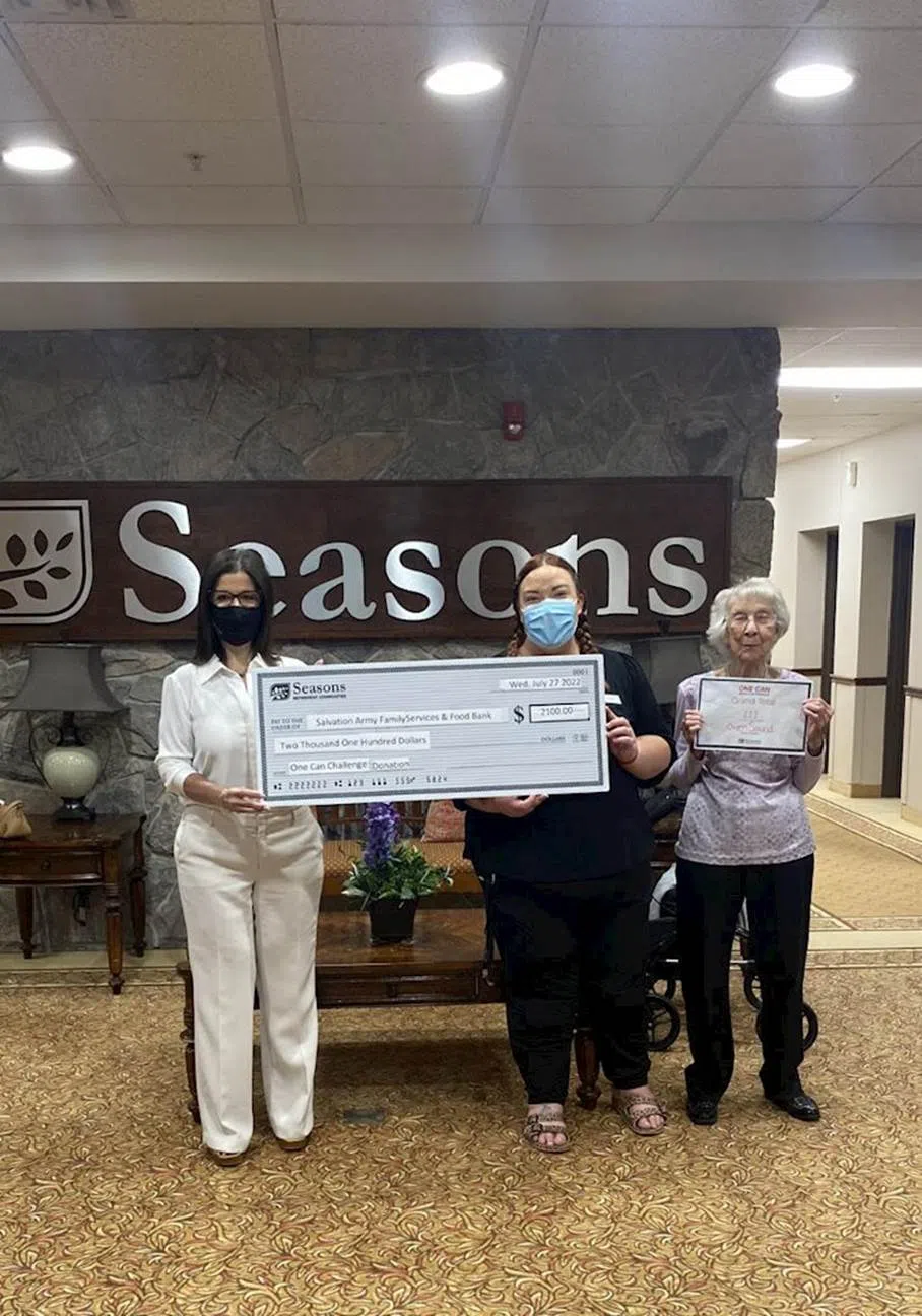 Seasons Owen Sound Donates To Community Food Banks Through Annual Challenge