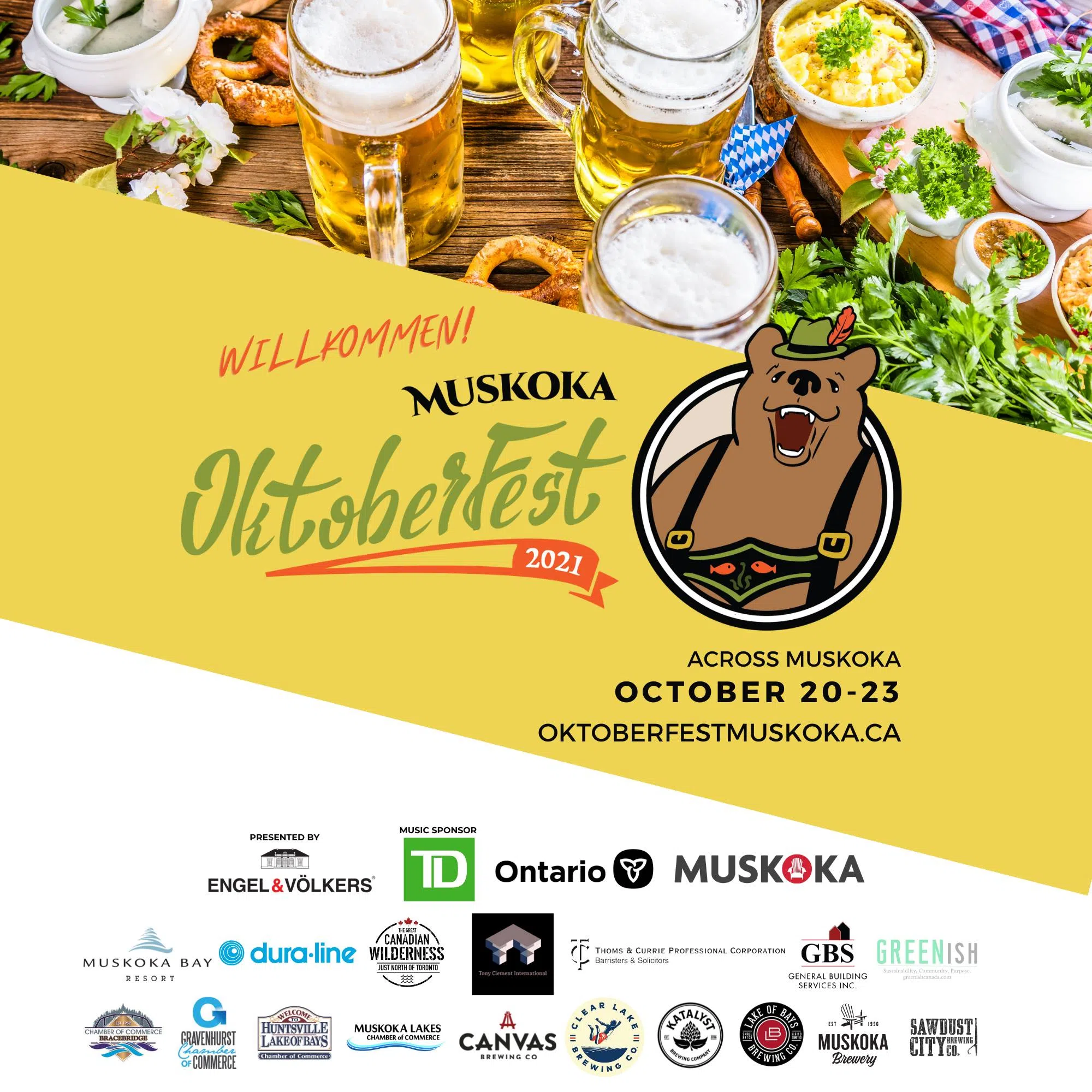 Muskoka Oktoberfest 2022 Happening Oct. 20th - 23rd