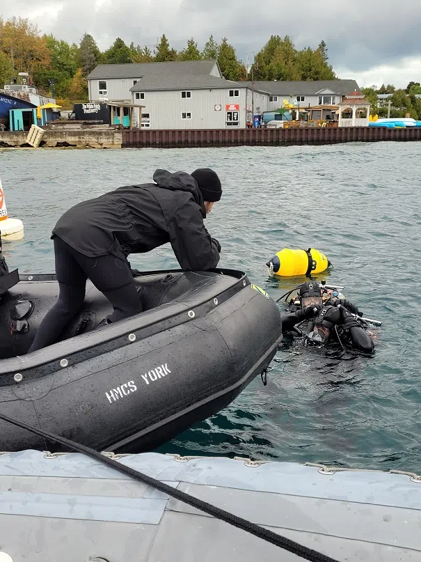 Navy Divers Conduct Exercises In Tobermory