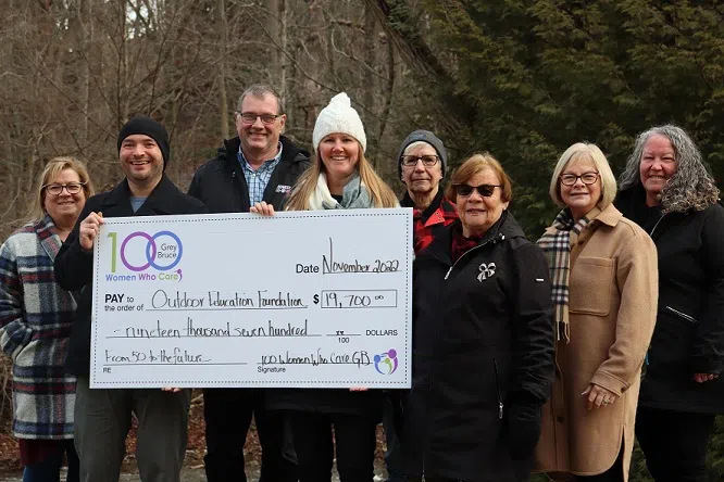 100 Women Who Care Grey Bruce Donate $19,700 To Outdoor Education Centre