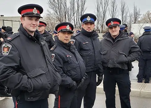 Police From Grey Bruce Attend OPP Constable Pierzchala’s Funeral