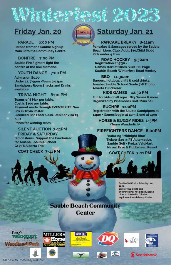 Winterfest In Sauble Beach This Weekend