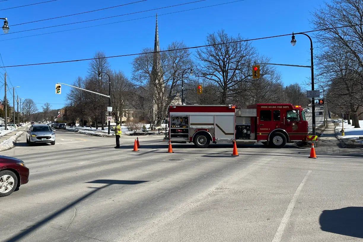 Emergency Services On The Scene In Owen Sound Following Pedestrian Collision