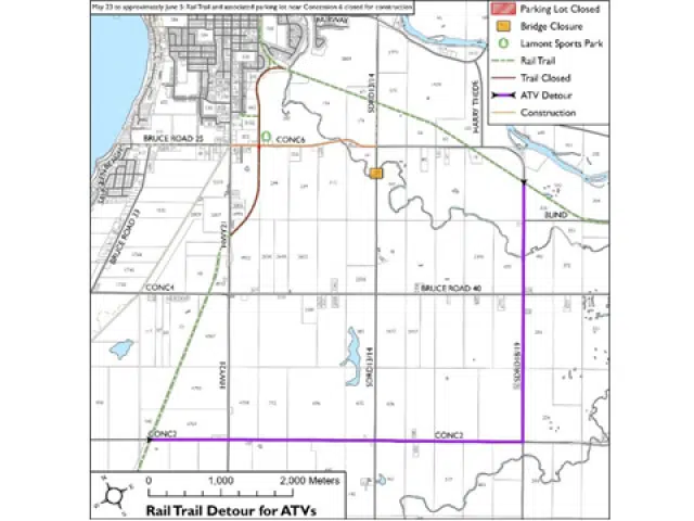 Concession 6 Access To Bruce County Rail Trail To Be Closed For Water Main Installation