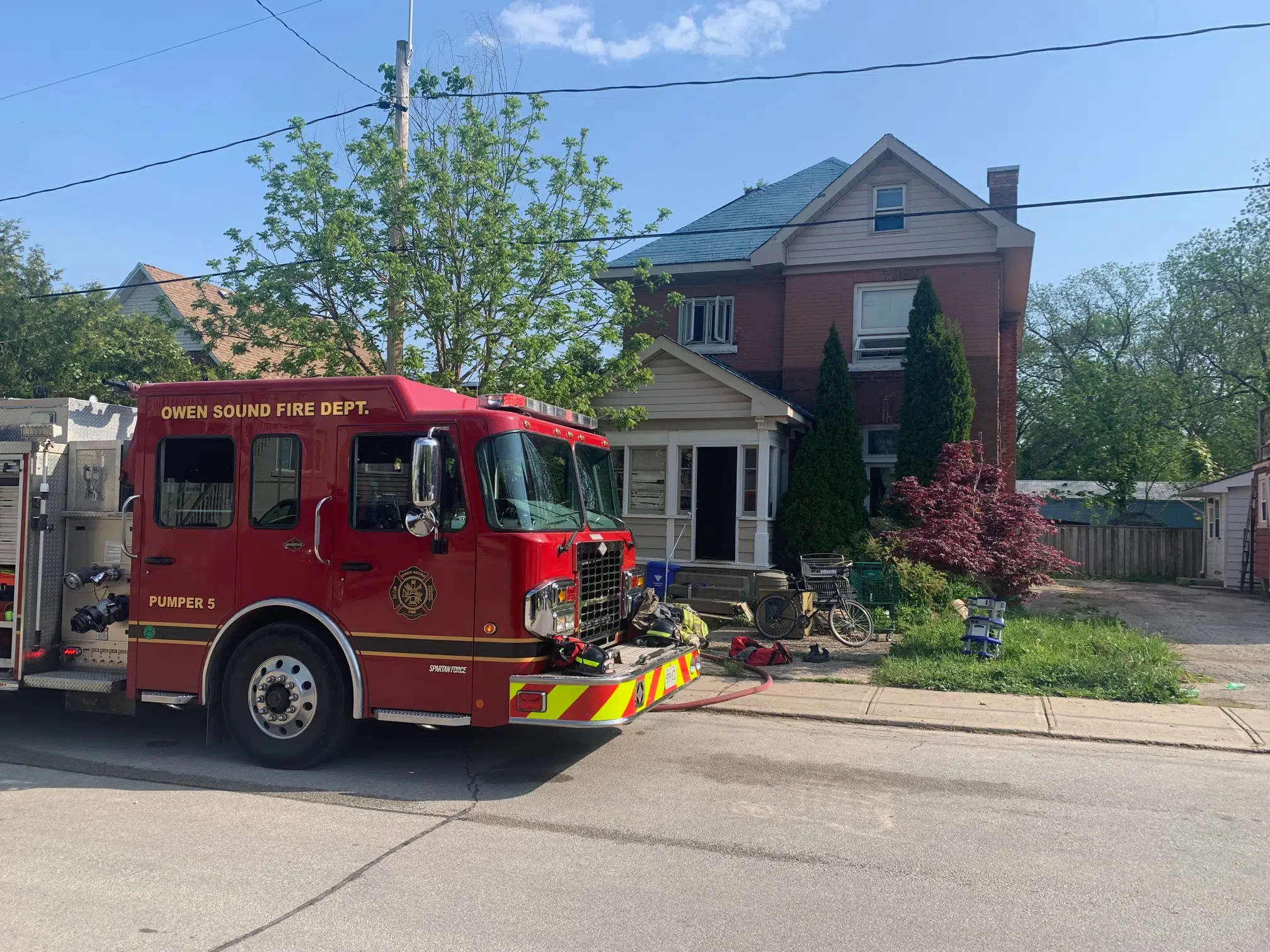 Owen Sound Firefighters Contain 13th Street East Fire Caused By “Careless Smoking”