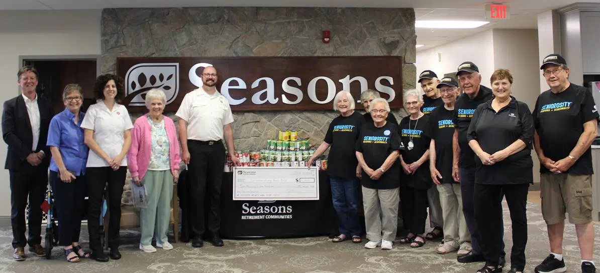 Seasons Owen Sound Donates $2K To Salvation Army Food Bank