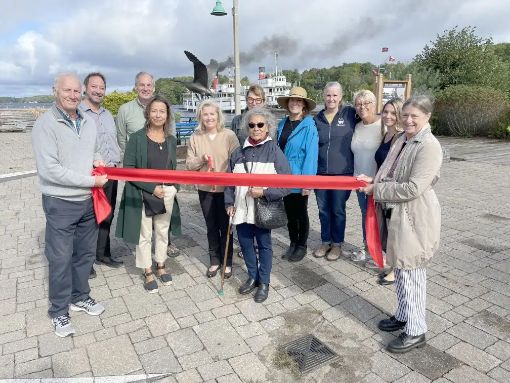 Bronze Canada goose welcomed at Muskoka Wharf