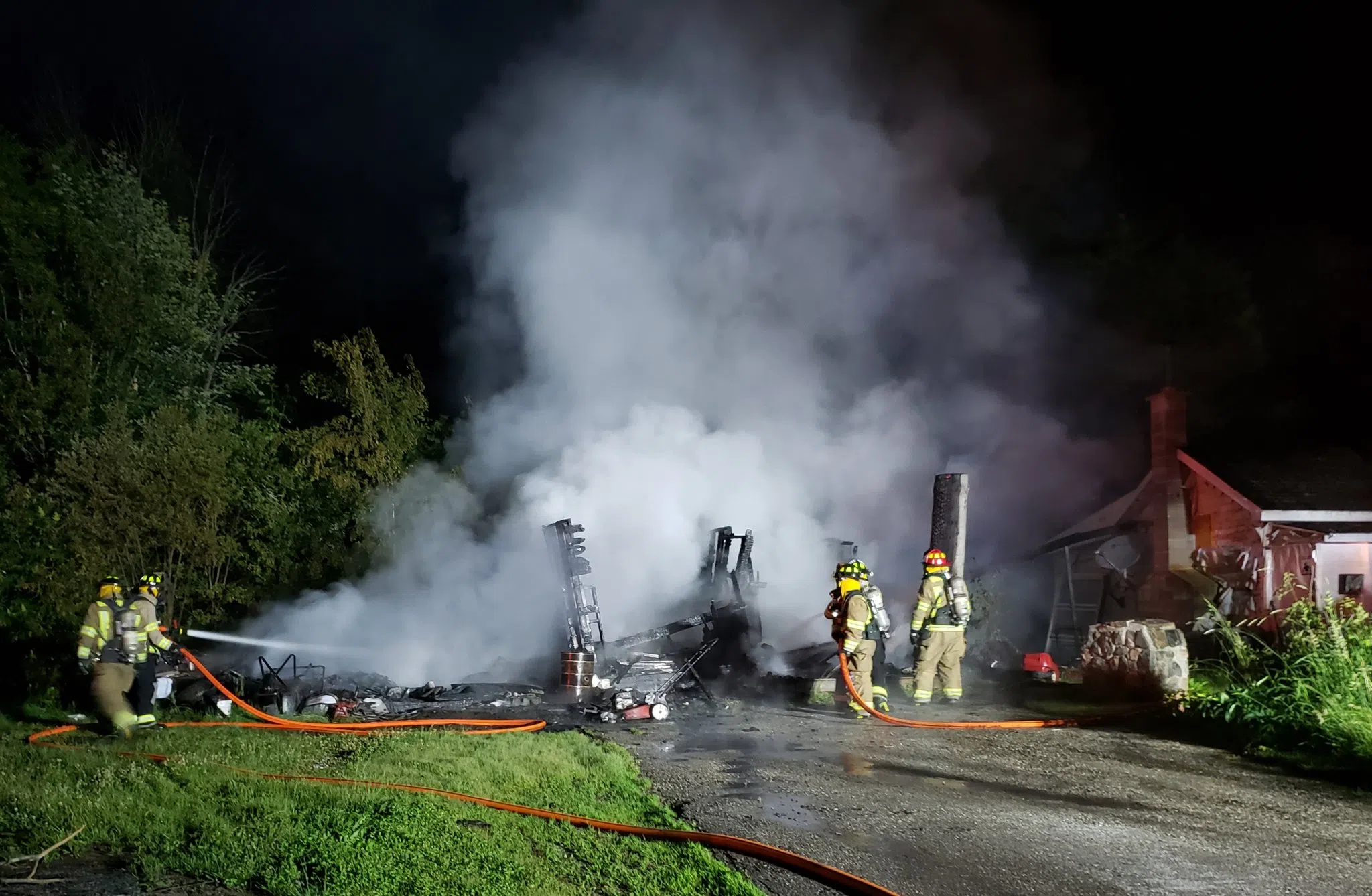 Cabin Destroyed By Fire in Gravenhurst