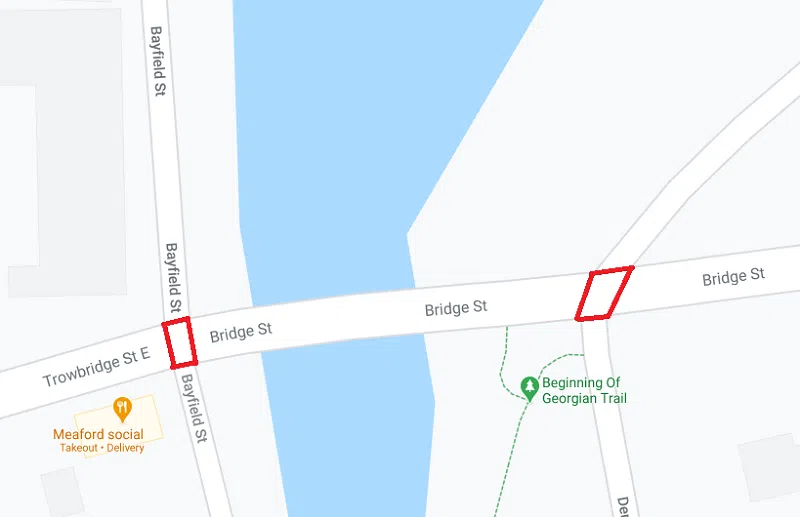 Road Closures In Meaford Due To Trowbridge Street Bridge Rehabilitation