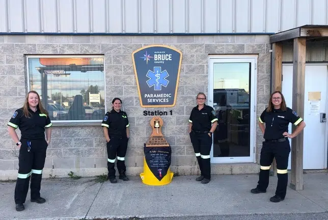 Paramedic Memorial Bell Visits Bruce County