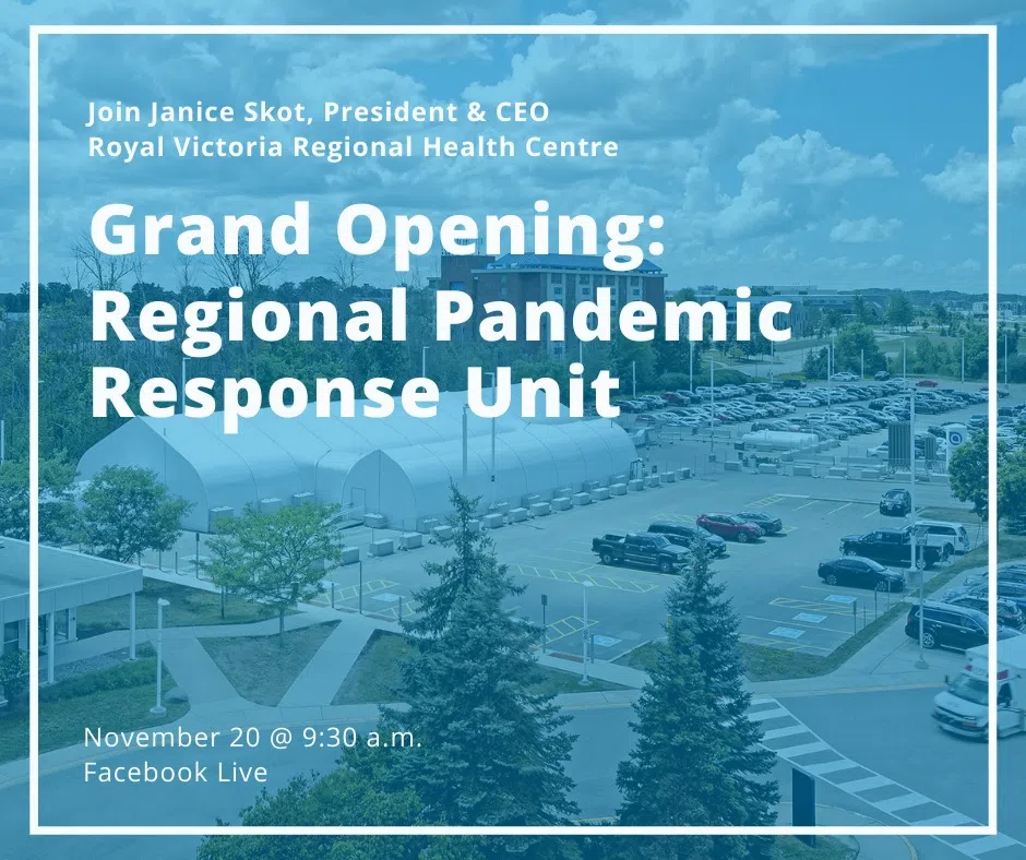 RVH Opens Regional Pandemic Response Unit