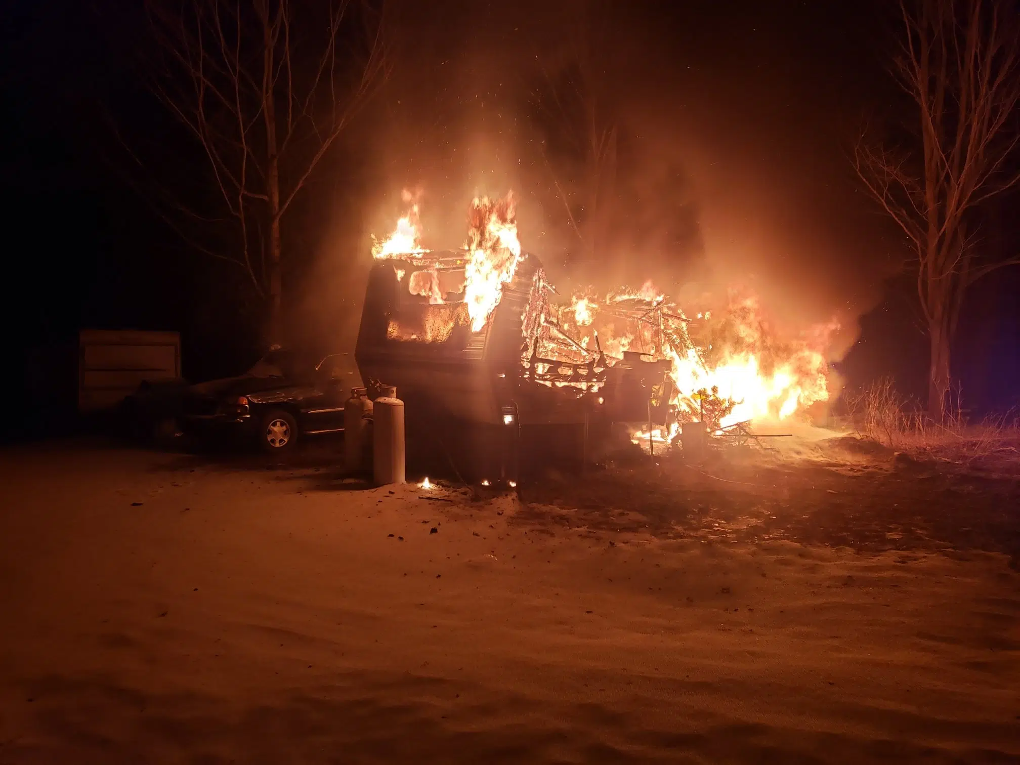 No One Injured In Gravenhurst Trailer Fire