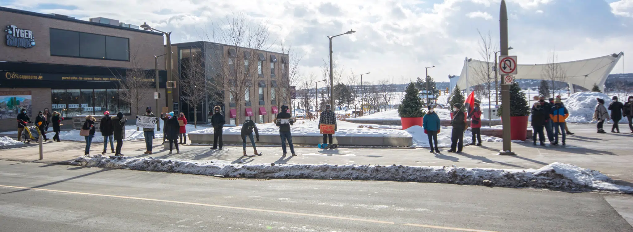 Protest In Barrie Following Violent Arrest Video