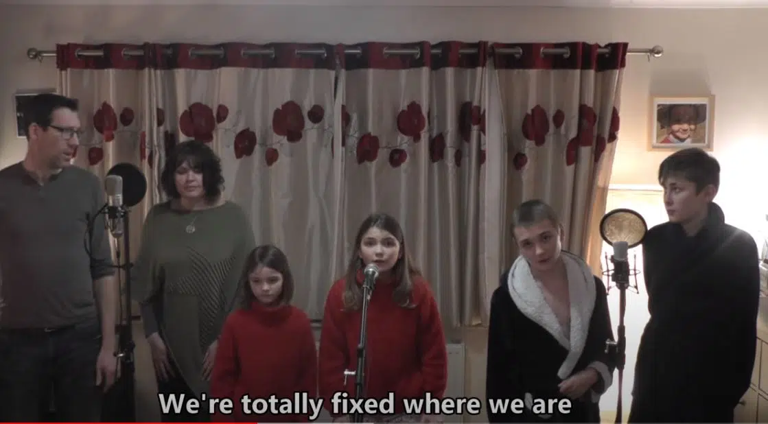 “Totally Fixed Where We Are” — UK Family’s Pandemic Remake of 80’s hit.