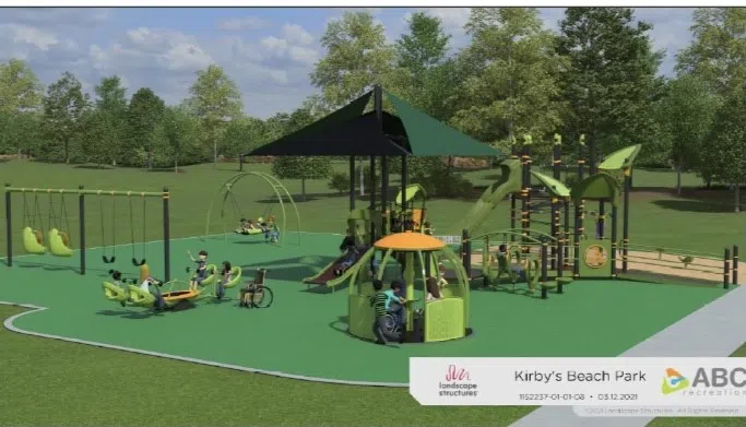 Inclusive Playground Installation at Kirby's Beach Park