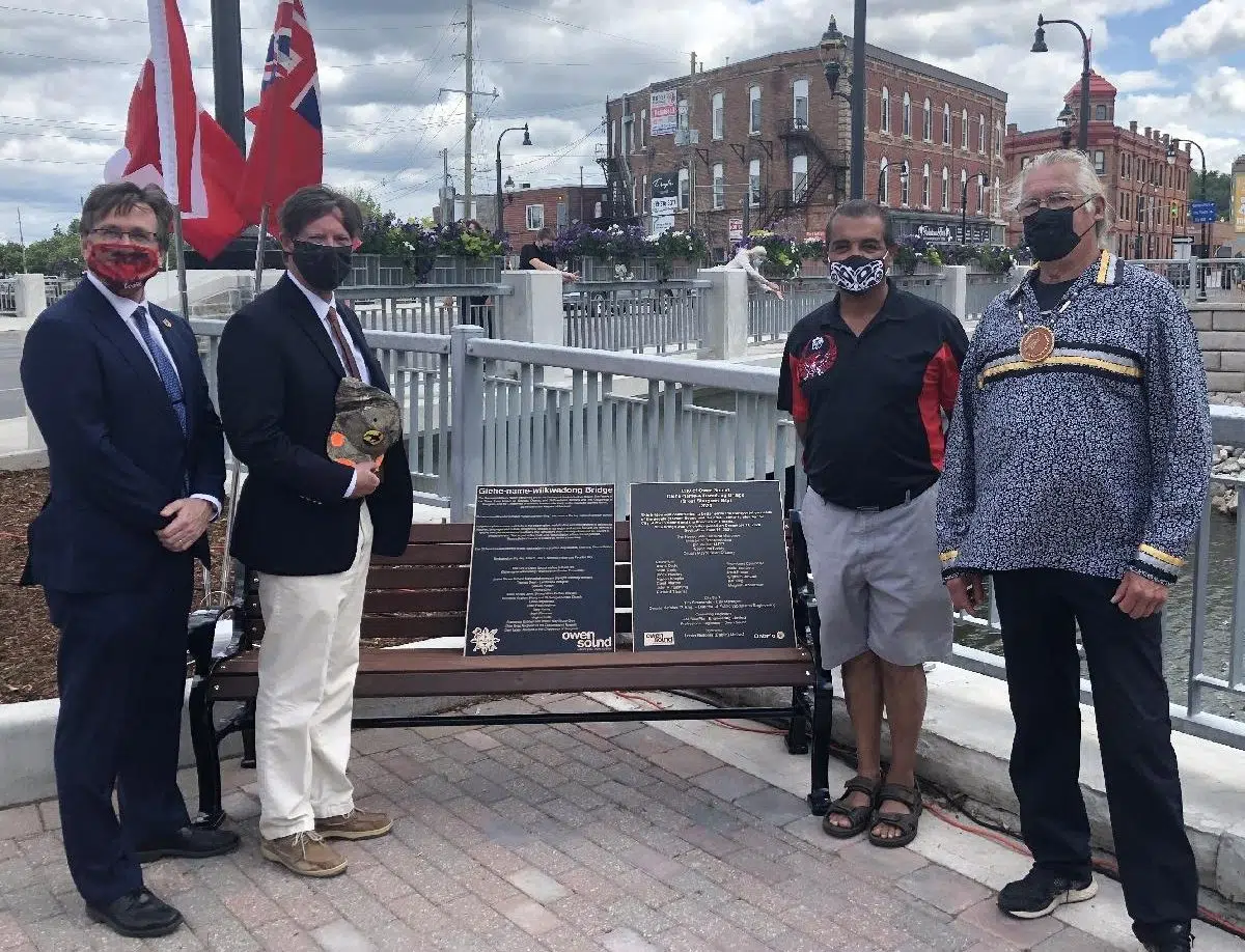 Owen Sound Officially Dedicates 10th Street Bridge As Giche-name-wiikwedong Bridge