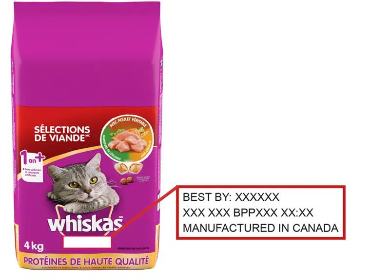 Whiskas Dry Cat Food Recall Country 102