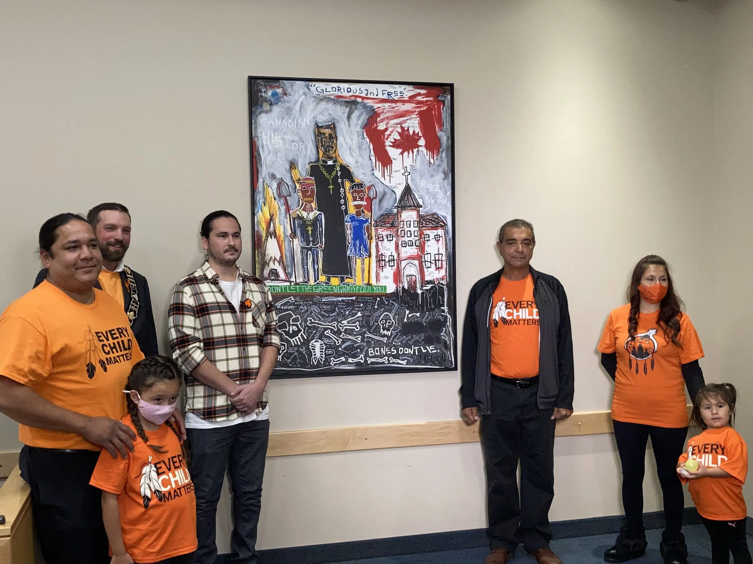 Indigenous Artist’s Painting Unveiled In Saugeen Shores On National Day 