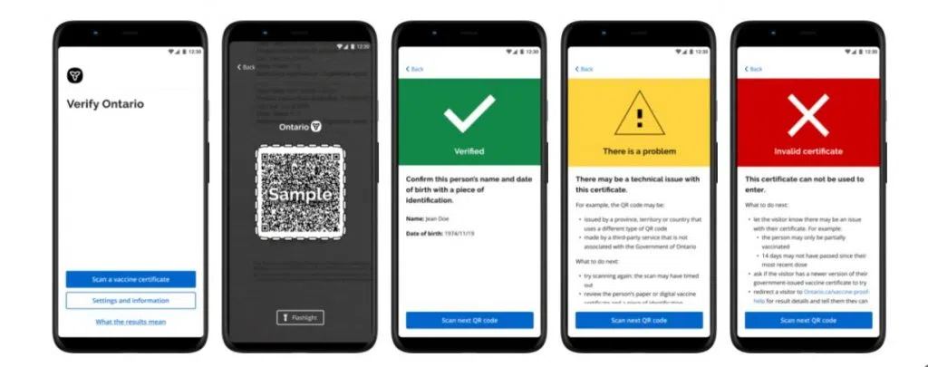 Verify Ontario Mobile App