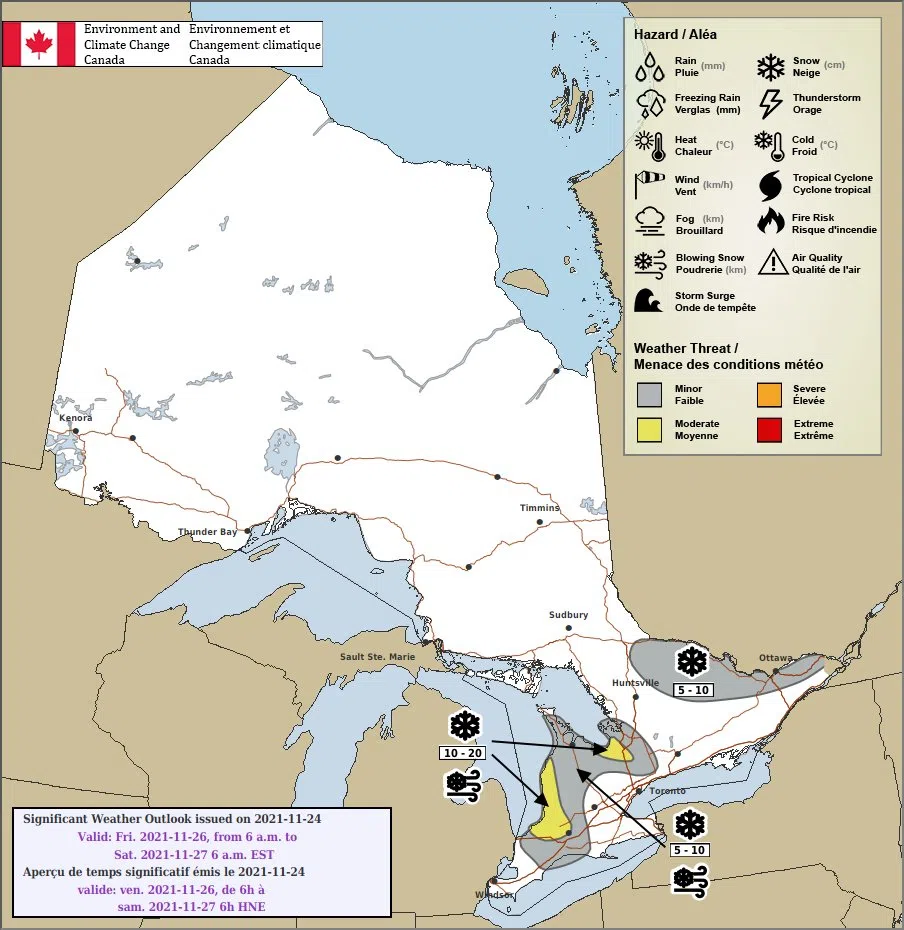 Snow Returns to the Forecast Bayshore Broadcasting News Centre