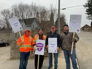 South Bruce Peninsula Workers Picketing
