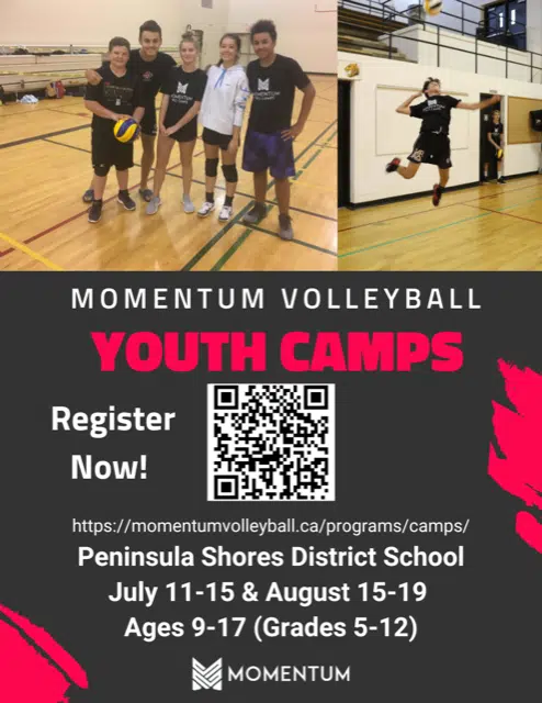 Momentum Youth Volleyball Camps at Wiarton | 560 CFOS