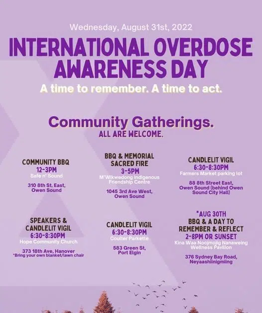 Overdose Awareness Day In Grey Bruce Wednesday | Bayshore Broadcasting ...