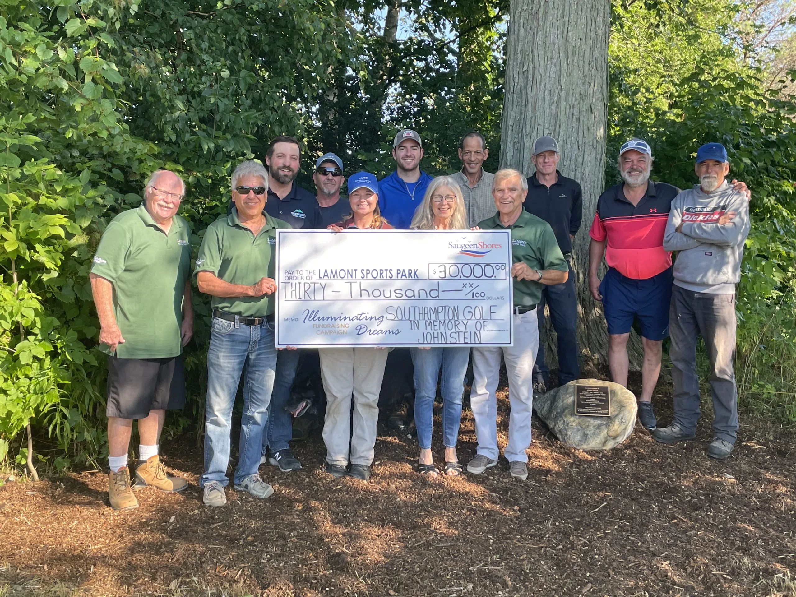 30K Donation Made To Lamont Sports Park By Golf Club Owner In Memory