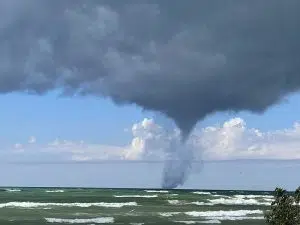 the water spout over sauble beach 