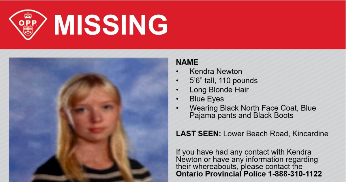 OPP Search For Missing Kincardine 13 Year Old - Vimarsana News