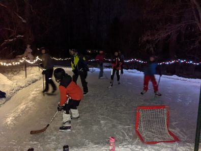 Backyard Rink Contest Concludes. Brian Wardell with The Great Paul Hill - Vimarsana News