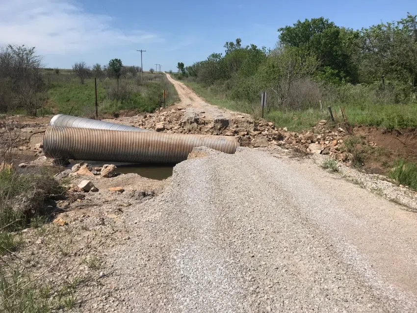 Greenwood County gravel road network punished by recent flooding KVOE