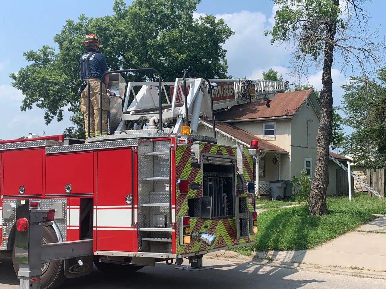 HartfordNeosho Fire handles tractor fire, while Emporia Fire deals