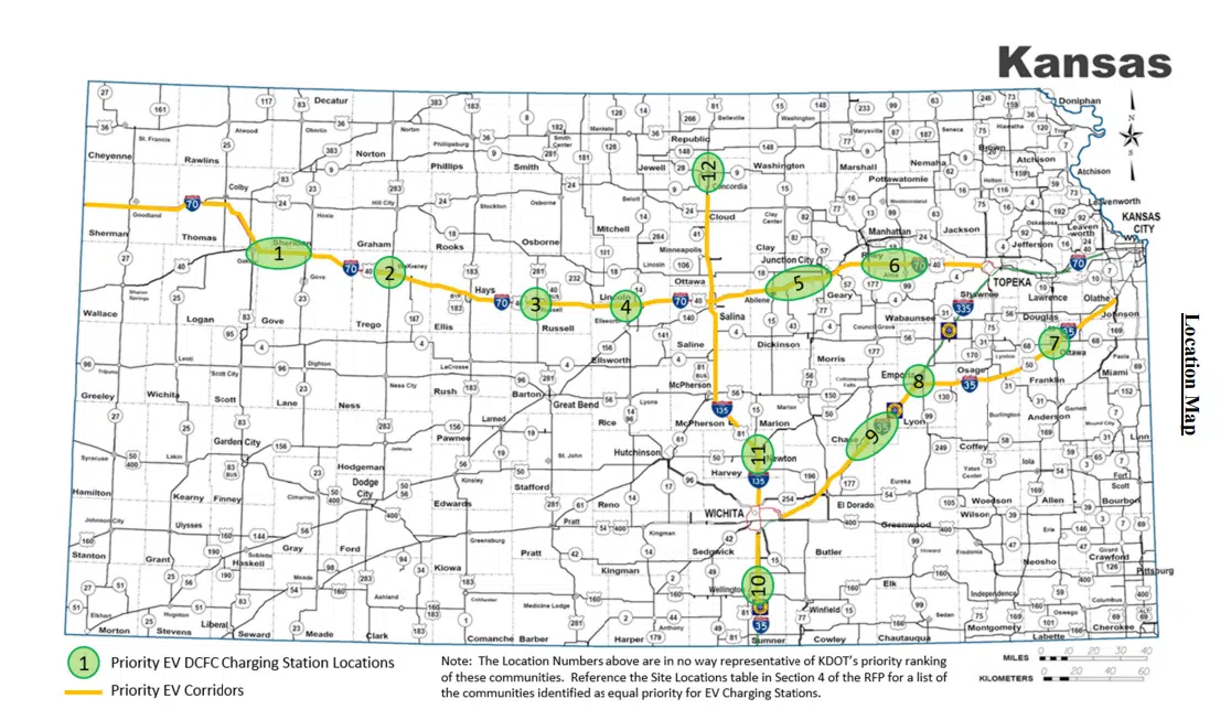 KDOT approves electric vehicle charging station contract for Turnpike’s 