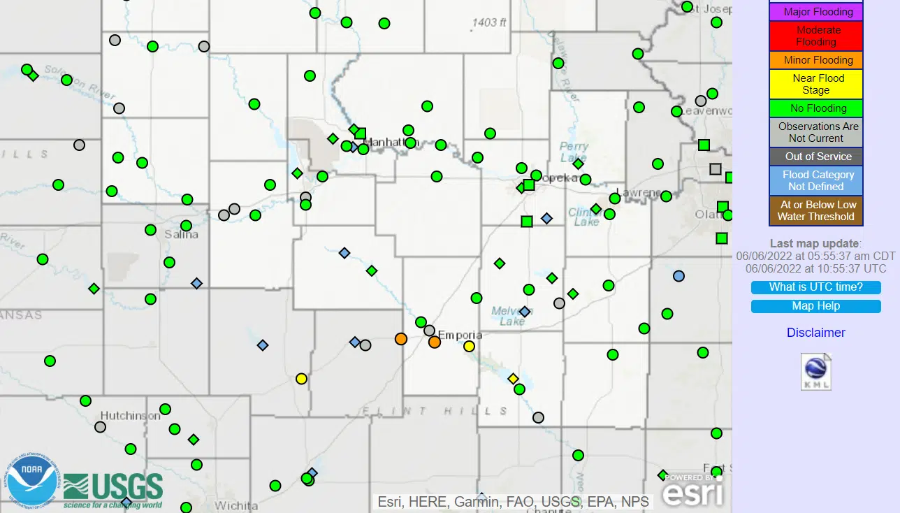 WEATHER: Flooding underway along Cottonwood at Emporia, Plymouth ...