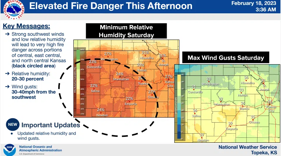 WEATHER Outdoor burns strongly discouraged Saturday KVOE
