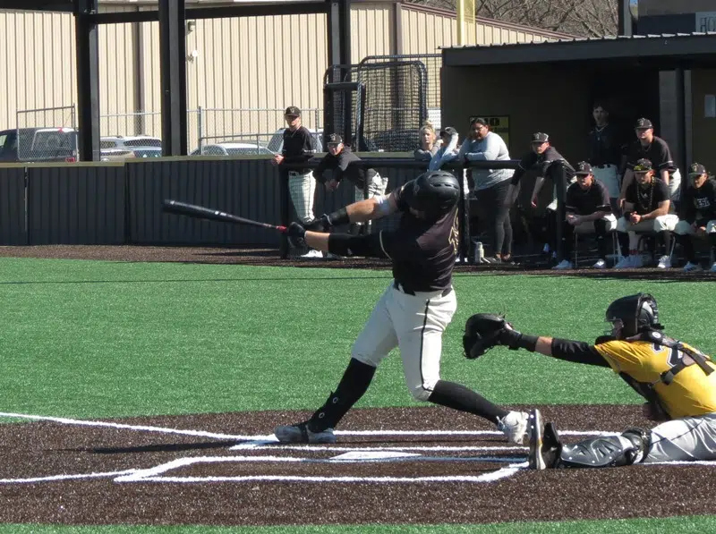 Emporia State baseball run rules Fort Hays State 154 KVOE