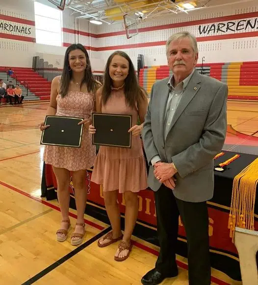 WARRENSBURGLATHAM LIONS CLUB AWARDS SCHOLARSHIPS TO TWO HIGH SCHOOL